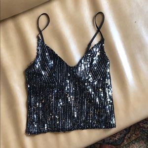 Zara sequin tank top- worn once!